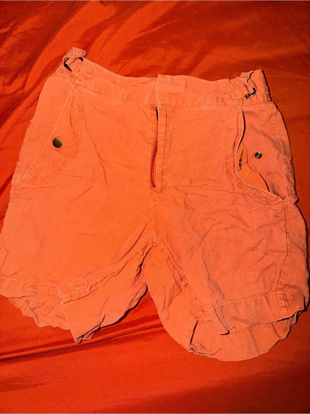 Athleta Coral Orange Women's Cargo Shorts